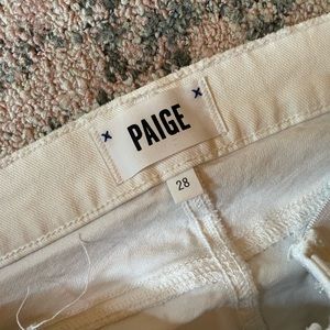 White maternity jeans